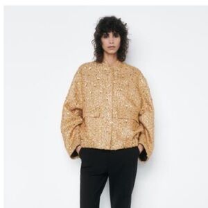 Zara Sequin Jacket ZW Collection